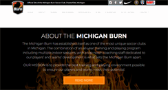 Desktop Screenshot of michiganburnsoccer.com